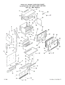 10 - Upper Body parts for Roper Range 1885W0A from AppliancePartsPros.com