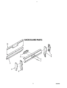 05 - Backguard parts for Roper Range FGP355VW3 from AppliancePartsPros.com