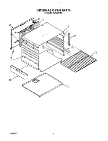06 - Internal Oven parts for Roper Range FGP355VW3 from AppliancePartsPros.com