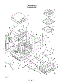 03 - Oven parts for Roper Oven B8758B3 from AppliancePartsPros.com