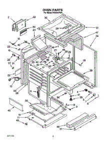 06 - Oven parts for Roper Range FGS395YW0 from AppliancePartsPros.com