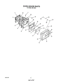 05 - Oven Door , Lit / Optional parts for Roper Oven B8758B3 from AppliancePartsPros.com