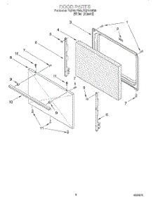 06 - Door, Lit / Optional parts for Roper Range FGP310EN0 from AppliancePartsPros.com