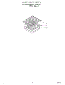 07 - Oven Rack, Literature parts for Roper Range FGS385BL3 from AppliancePartsPros.com