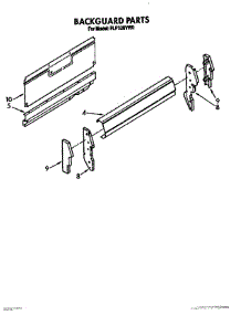 05 - Backguard parts for Roper Range FGP320VW0 from AppliancePartsPros.com