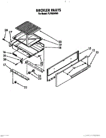 07 - Broiler parts for Roper Range FGP320VW0 from AppliancePartsPros.com