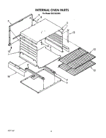 03 - Internal Oven parts for Roper Range SGC355XW0 from AppliancePartsPros.com