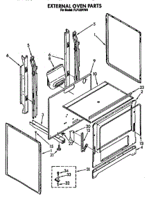External Oven parts for Roper Range FGP320VN0 from AppliancePartsPros.com