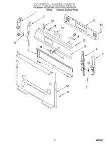 02 - Control Panel parts for Roper Range FGP337GW5 from AppliancePartsPros.com