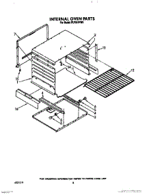 06 - Internal Oven parts for Roper Range FLP310VW5 from AppliancePartsPros.com