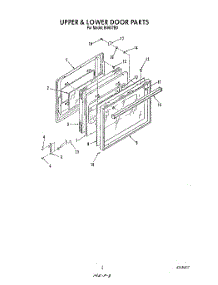 03 - Upper And Lower Door , Lit / Optional parts for Roper Oven B4607B0 from AppliancePartsPros.com