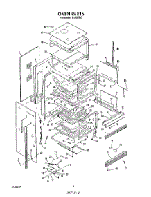 04 - Oven parts for Roper Oven B4607B0 from AppliancePartsPros.com