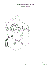 05 - Oven Electrical parts for Roper Range FGS385VW1 from AppliancePartsPros.com