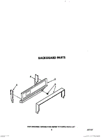 04 - Backguard parts for Roper Range FGP315VW5 from AppliancePartsPros.com