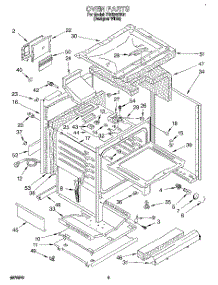 05 - Oven parts for Roper Range FGS385BQ1 from AppliancePartsPros.com
