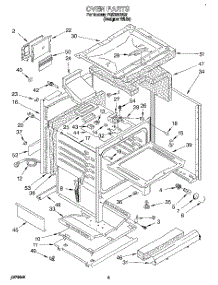 05 - Oven parts for Roper Range FGS385BQ2 from AppliancePartsPros.com