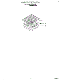 07 - Oven Rack, Literature parts for Roper Range FGS385BQ2 from AppliancePartsPros.com