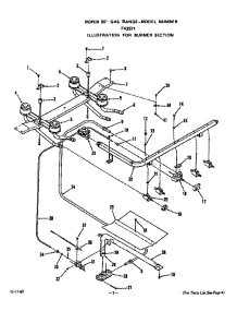 Burner parts for Roper Range F4357W1 from AppliancePartsPros.com