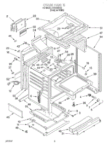 05 - Oven parts for Roper Range FGS385BQ3 from AppliancePartsPros.com