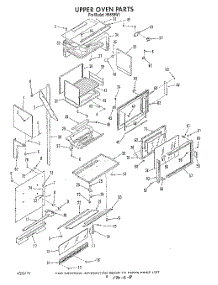 07 - Upper Oven parts for Roper Range H8858W1 from AppliancePartsPros.com