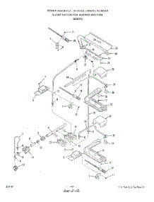 05 - Burner , Lit / Optional parts for Roper Oven B4607X0 from AppliancePartsPros.com