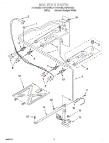 03 - Manifold parts for Roper Range FGP337GW0 from AppliancePartsPros.com