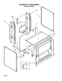 03 - External Oven parts for Roper Range FGP355VW0 from AppliancePartsPros.com