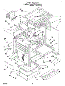 05 - Oven parts for Roper Range FGS395BL0 from AppliancePartsPros.com