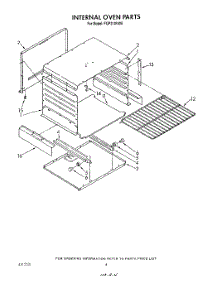 03 - Internal Oven parts for Roper Range FGP310VW0 from AppliancePartsPros.com