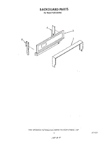 04 - Backguard parts for Roper Range FGP310VW0 from AppliancePartsPros.com