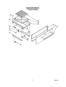 07 - Broiler parts for Roper Range FGP335VW2 from AppliancePartsPros.com