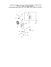 07 - Lower Oven Control, Lit / Optional parts for Roper Range 1872W0A from AppliancePartsPros.com