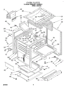 05 - Oven parts for Roper Range FGS385BW1 from AppliancePartsPros.com