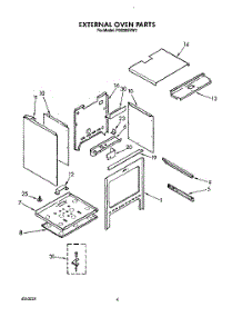 03 - External Oven parts for Roper Range FGS385VW2 from AppliancePartsPros.com