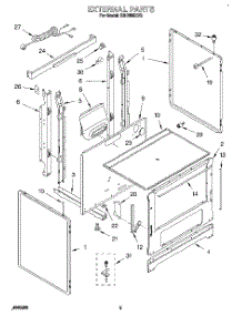 04 - External, Lit / Optional parts for Roper Range SGC355XX2 from AppliancePartsPros.com