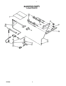 04 - Manifold parts for Roper Range FGS385VW2 from AppliancePartsPros.com