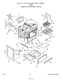 06 - Body parts for Roper Range F5358W0 from AppliancePartsPros.com