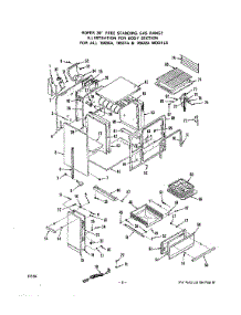 05 - Body parts for Roper Range 1653W1A from AppliancePartsPros.com
