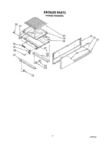 07 - Broiler parts for Roper Range FGP345VW2 from AppliancePartsPros.com