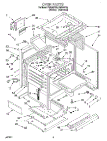 05 - Oven parts for Roper Range FGS385YW2 from AppliancePartsPros.com