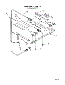 03 - Manifold parts for Roper Range FLP310YW0 from AppliancePartsPros.com