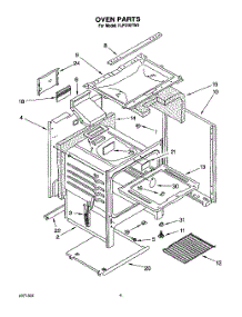 05 - Oven parts for Roper Range FLP310YW0 from AppliancePartsPros.com