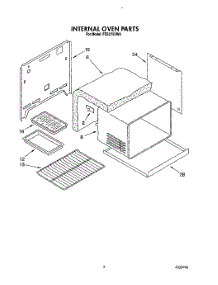 04 - Internal Oven parts for Roper Range FES370VW0 from AppliancePartsPros.com