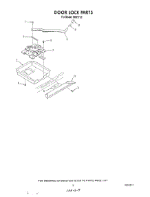 07 - Door Lock parts for Roper Range N9257L2 from AppliancePartsPros.com