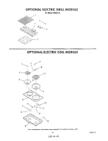 08 - Electric Grill , Electric Coil parts for Roper Range N9257L2 from AppliancePartsPros.com