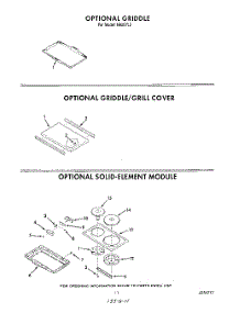 09 - Griddle , Griddle / Grill Cover parts for Roper Range N9257L2 from AppliancePartsPros.com