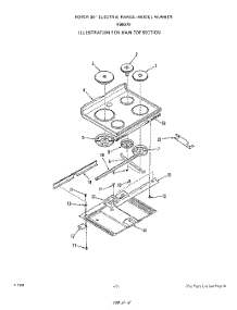 03 - Body parts for Roper Range F9807W0 from AppliancePartsPros.com