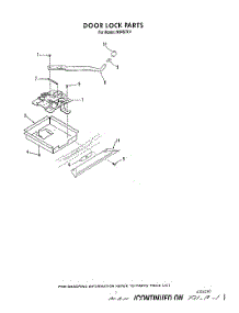 05 - Door Lock parts for Roper Range N9457X4 from AppliancePartsPros.com