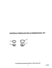 Optional Porcelain Pan And Chrome Ring parts for Roper Range S5007W0 from AppliancePartsPros.com