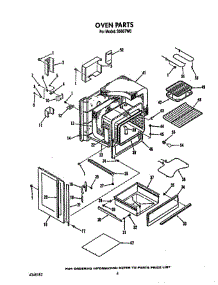 Oven parts for Roper Range S5007W0 from AppliancePartsPros.com